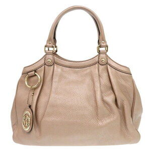 Gucci Sukey Tote Bag Beige Leather Handbag